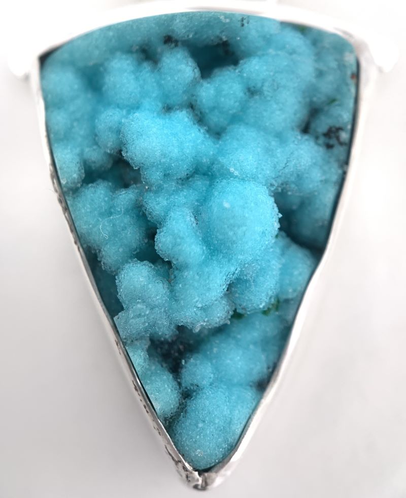 Chrysacola Druze Silver Pendant