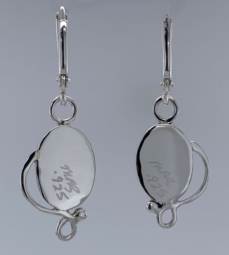Chrysacola/Malachite Silver Earrings