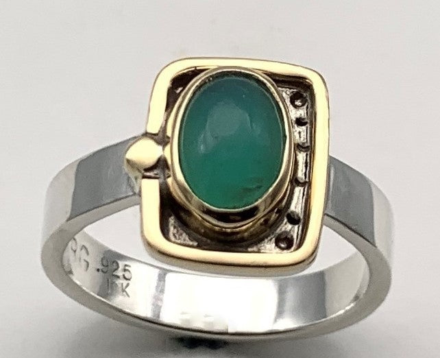 Gem Silica Silver/Gold Ring