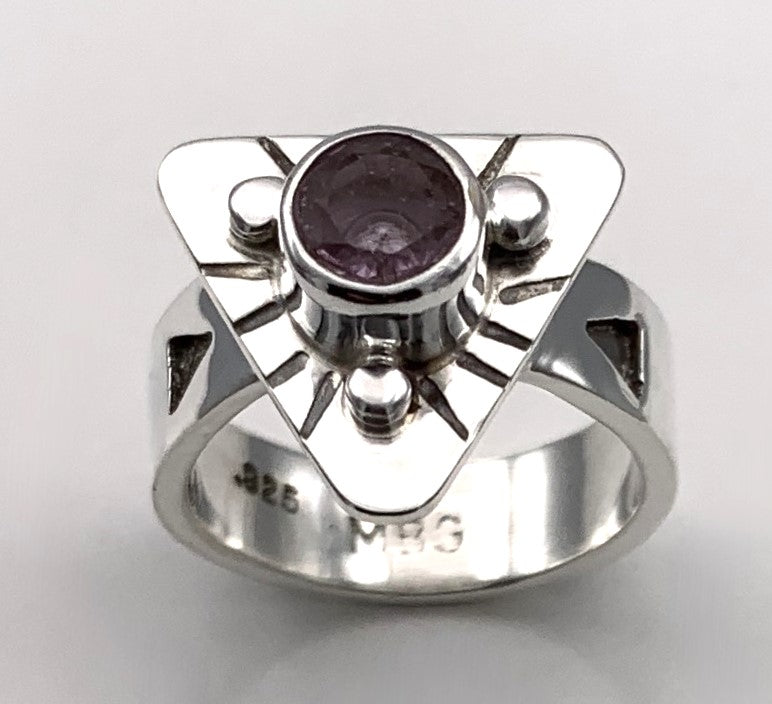 Morganite Silver Ring