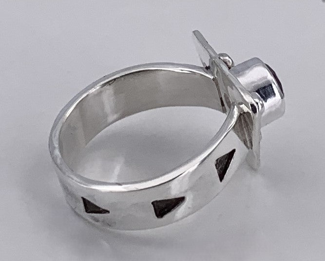 Morganite Silver Ring