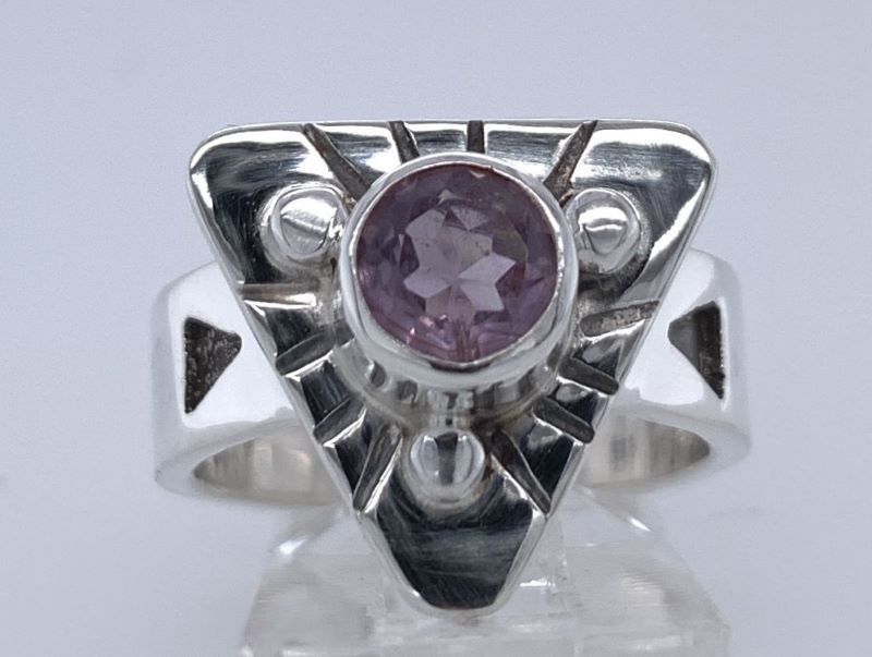 Morganite Silver Ring