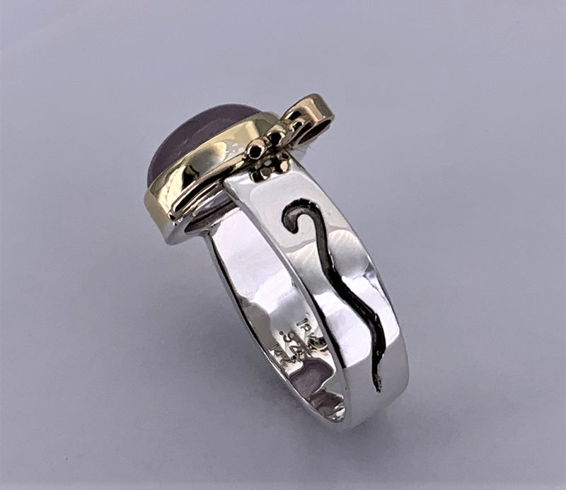 Sapphires Silver Ring