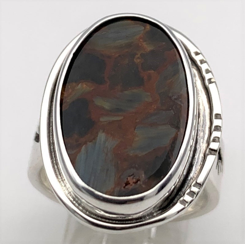 Pietersite Silver Ring