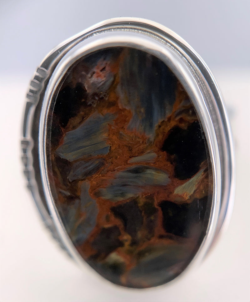 Pietersite Silver Ring