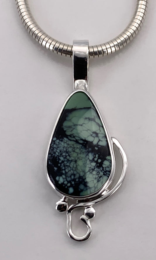 Australian Varasite Silver Pendant
