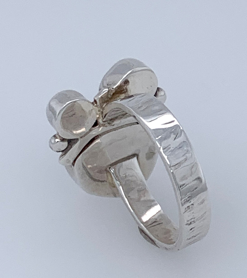 Watermelon Tourmaline/Tourmaline Silver Ring