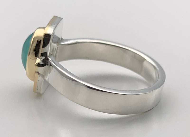 Gem Silica Silver/Gold Ring