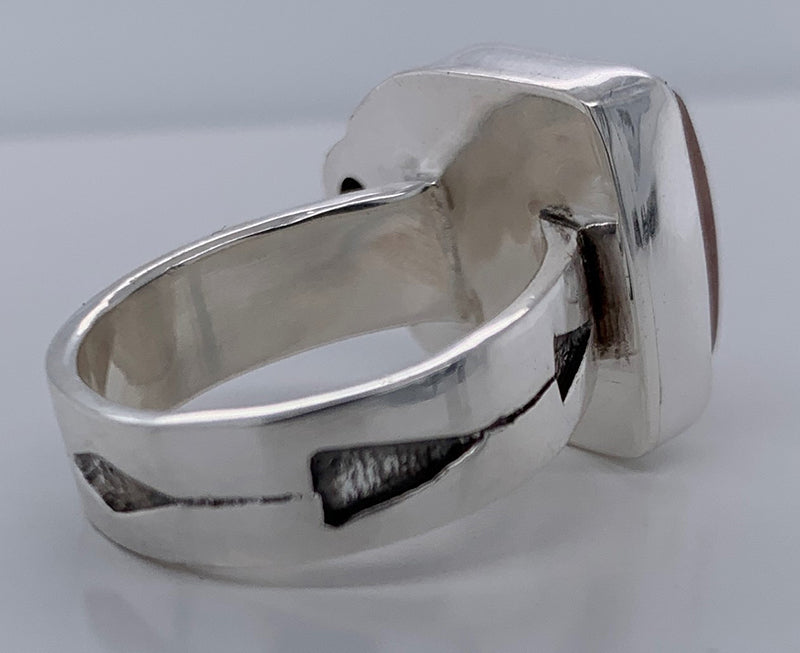 Tourmaline and Garnet Silver/Gold Ring