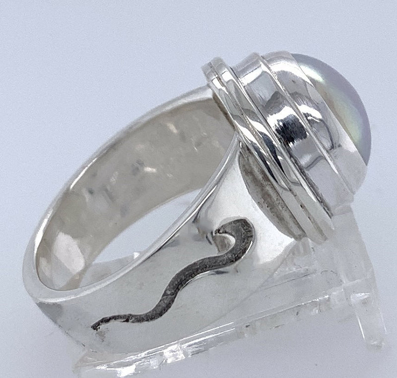 Tahitian Pearl Silver Ring