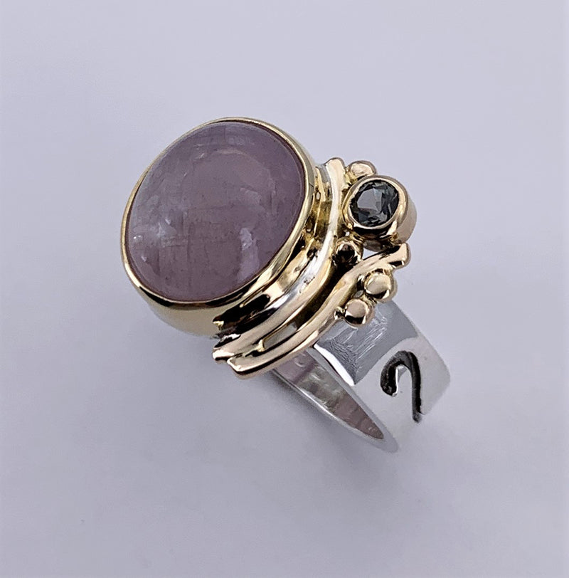 Sapphires Silver Ring