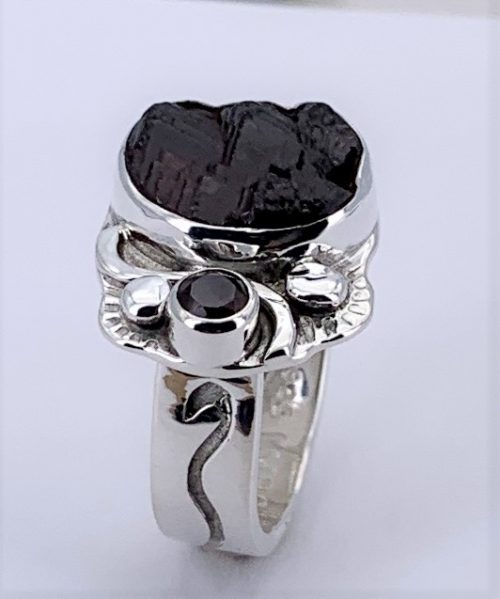 Garnet Silver Ring