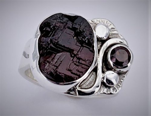 Garnet Silver Ring