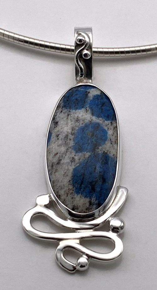 K2 Blue Silver Pendant