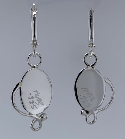 Chrysacola/Malachite Silver Earrings