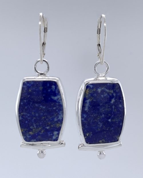 Lapis Silver Earrings