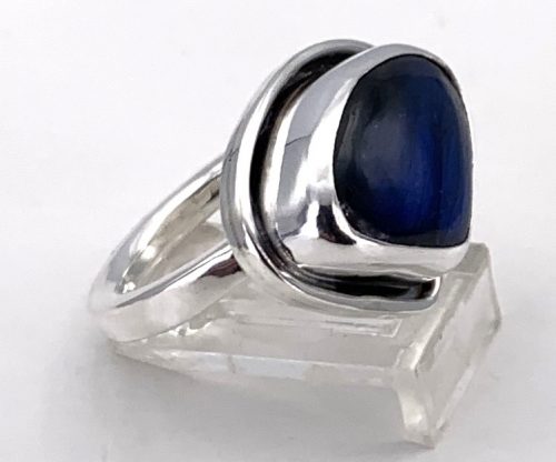 Blue Labradorite Silver Ring